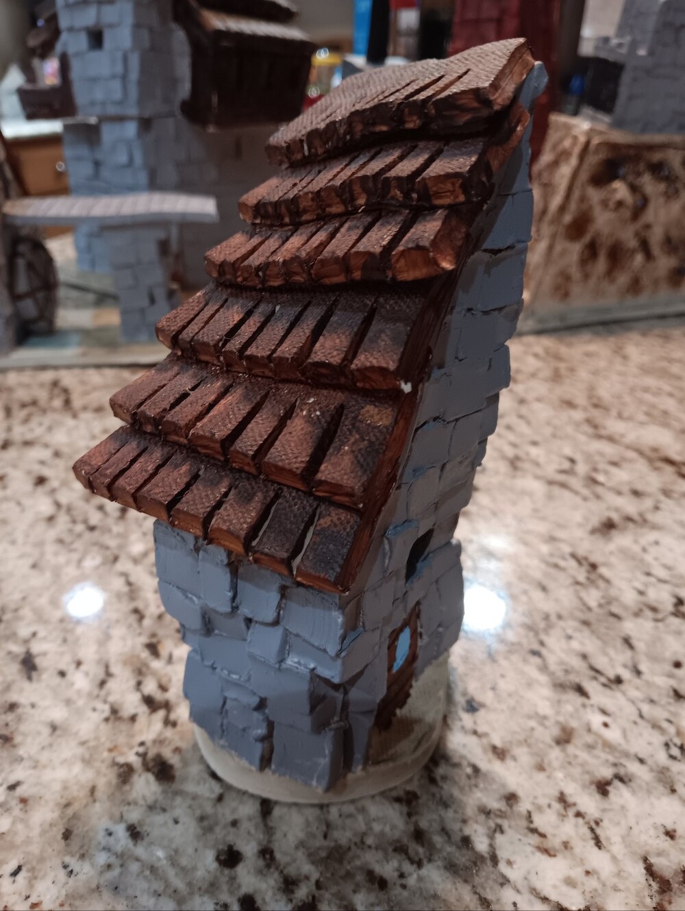 Ceramic Tall Shed Sculpture - Picture 2 of 3